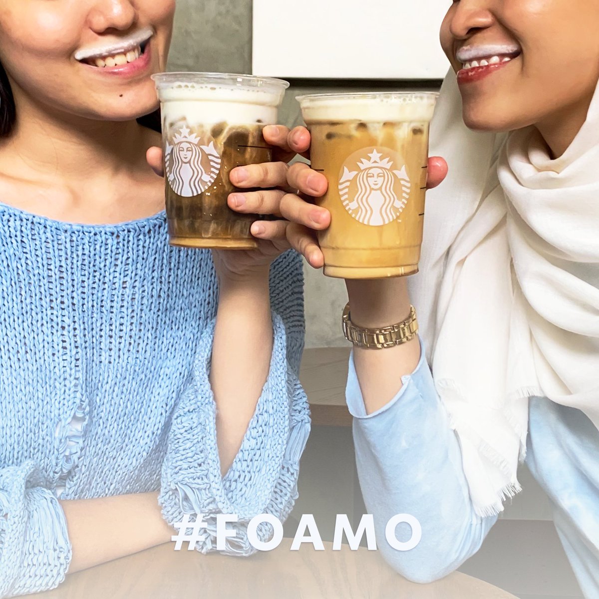 StarbucksMY's tweet photo. Thatโs one mustache even girls can rock โจ
Show us how you rock your #FOAMO mustache!
#IcedSaltedCaramelCloudMacchiato
#SaltedCaramelColdBrew
#SaltyAndSweet https://t.co/b5MQz4hCY3