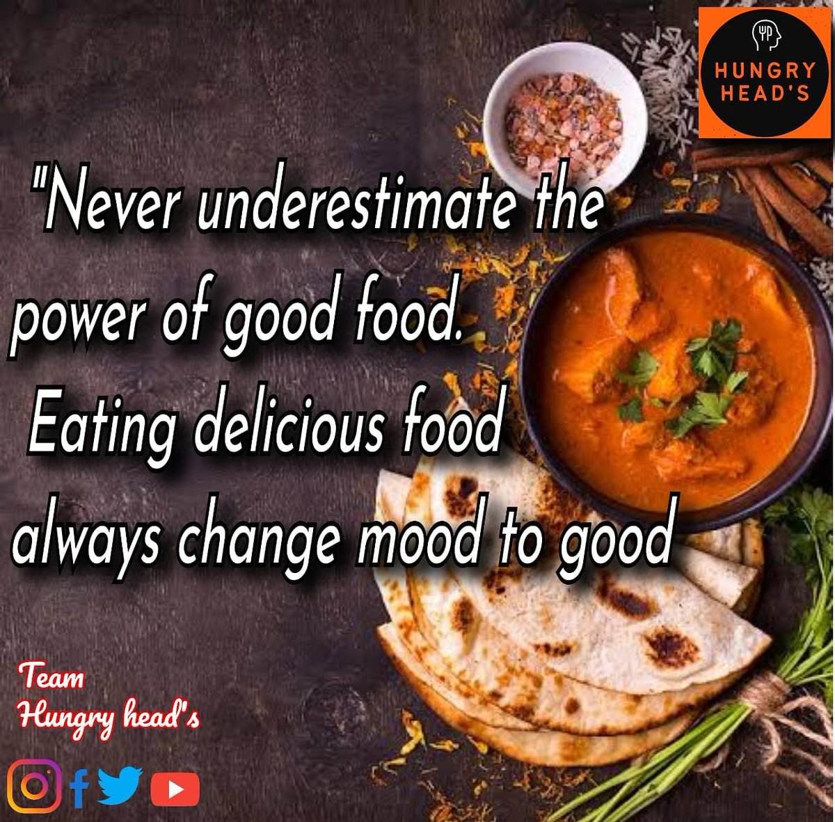 HeadsHungry's tweet photo. only thing I like better than talking about Food is eating. 

#foodstagram #foodlovers #foodquotes #TeamHH❤️🍽️🎥 https://t.co/KfPcXvvybO