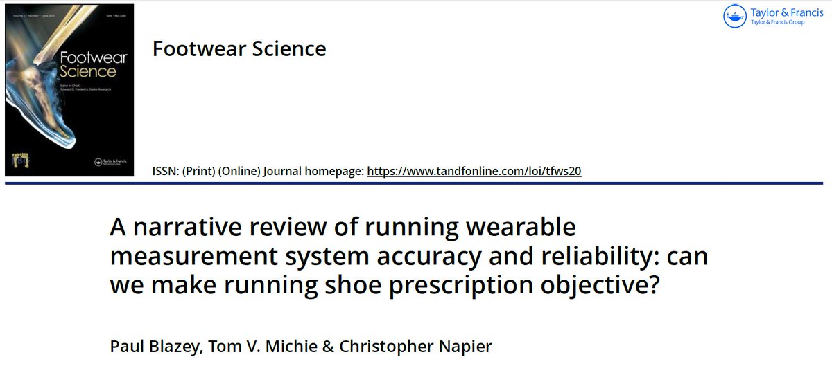 All that time in shoes stores finally paying off 😆

Catchy title got pulled at R1 but happy to finally see this in print. 

We have to do better with our running shoe prescription 🏃‍♂️👟👇

Link to text here bit.ly/3bRllXr (paywall)

#running #runshoes #wearables
