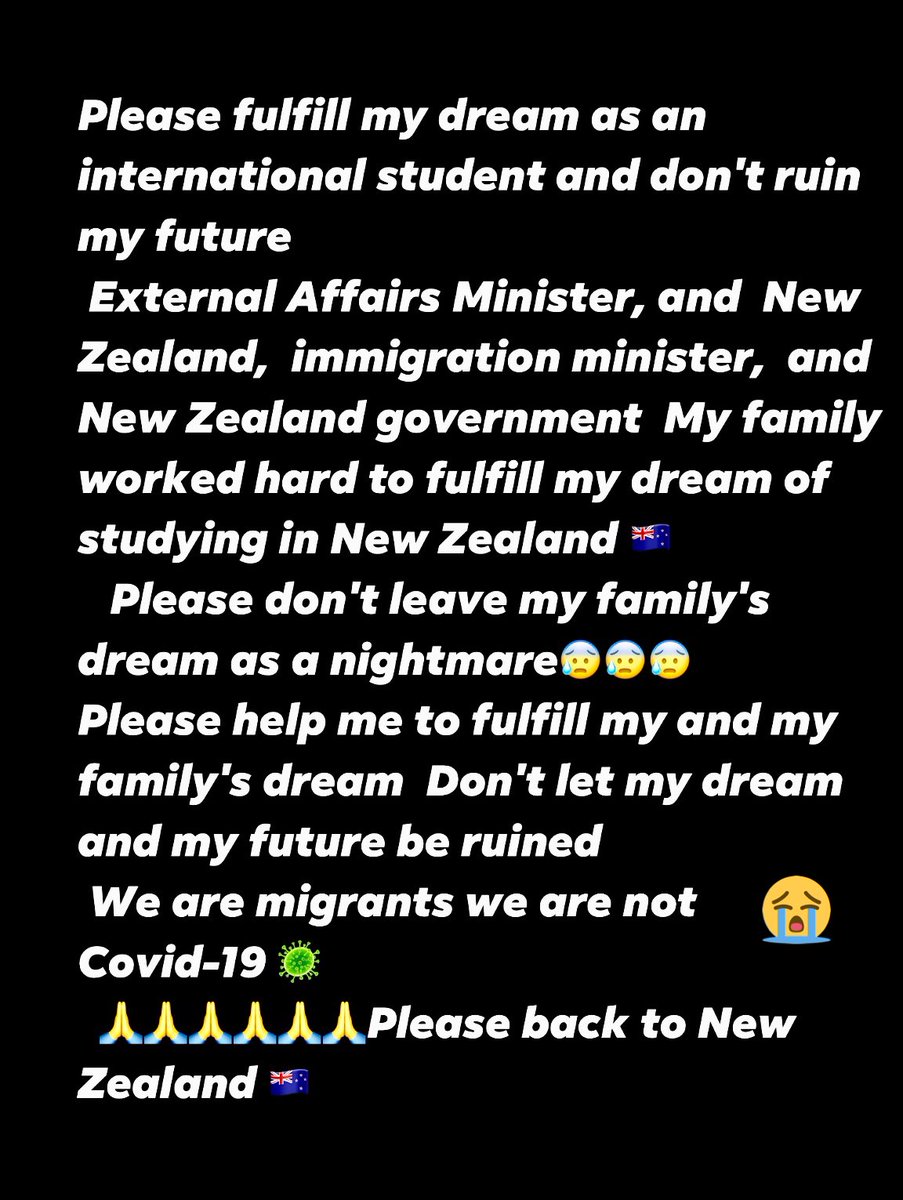 Davinde86529246's tweet photo. @EducationGovtNZ @EricaLStanford @study12346 @NZHumanRights @LetusbacktoNZ @DrRPNishank @LivesNz @KiriAllan @KrisinMana @DrSJaishankar @NanaiaMahuta @PrimeJacinda @jacindaardern @EUinNZ @NZinIndia @NZMorningReport @NZNationalParty @NzPhd @NZParliament @IndiainNZ @HardeepSPuri 🙏 https://t.co/2vJcFJeb9W