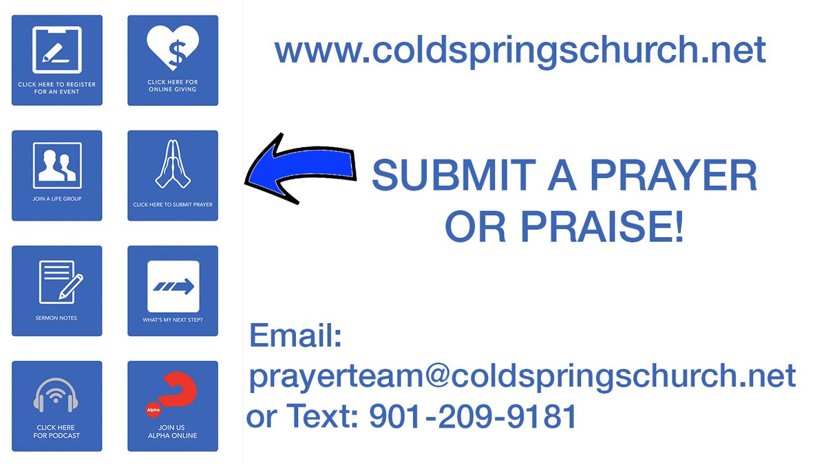 ColdSpringsCA's tweet photo. We've been so encouraged by your stories of answered prayers! It's a great encouragement to the Prayer Team and a wonderful way to brag on the goodness of God:) https://t.co/wB6rQ7yhUh