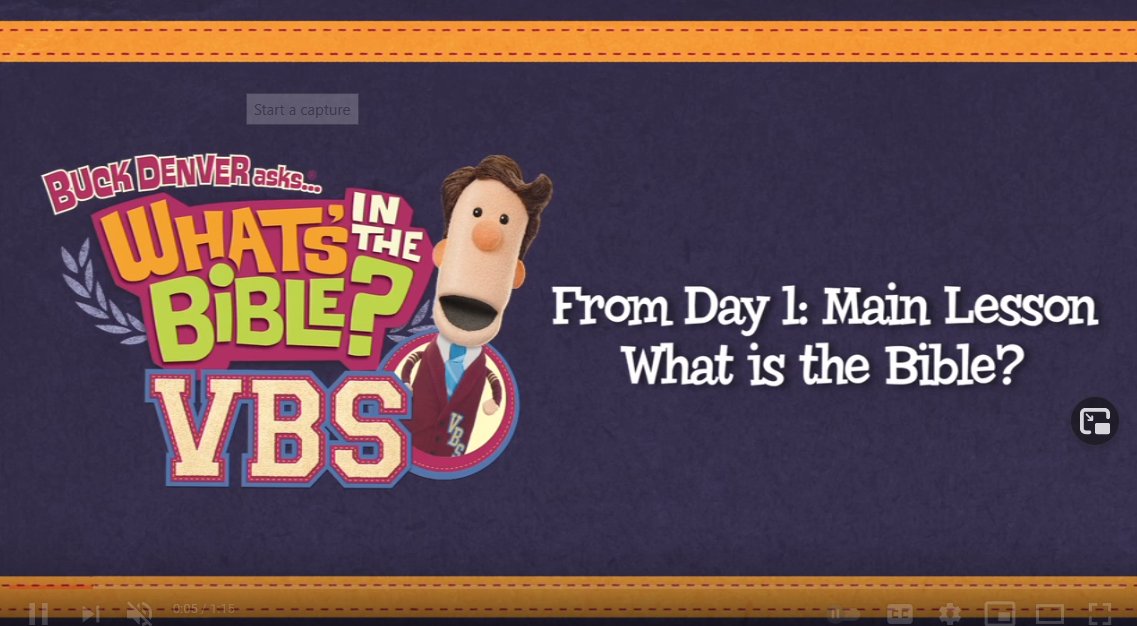 What's in the Bible Explains what the Bible is for your younger people ( and the young at heart!)  youtu.be/vhBuejNmH0E?t=6