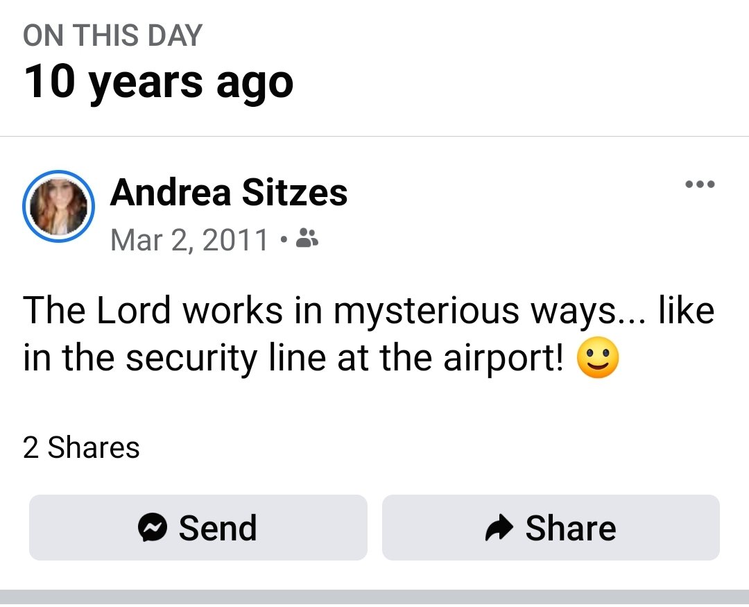 The day I met <a href="/bob_beauchamp/">Bob Beauchamp</a> at the Austin Airport as a Jr. Sales Manager for <a href="/BigCedarLodge/">Big Cedar Lodge</a>. Thank you sir for your kind conversation and authenticity. An experience I am humbled by to this day! #gratitude #authenticleadership #shareasmile