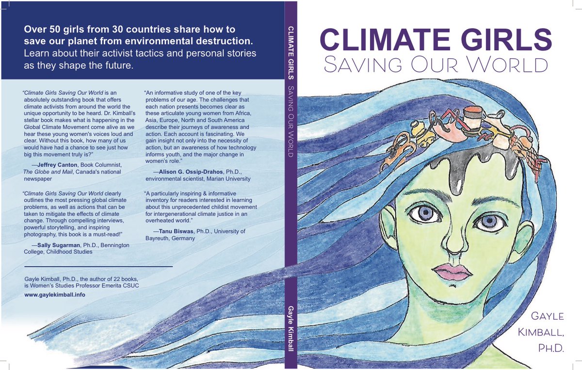 Books & Happiness go together!📖
Immensely pleased to be a part of this amazing book by Gayle Kimball featuring 50 Girl Climate Activists around the globe fighting for a better world.
👉Available: store.bookbaby.com/.../climate-gi…...
amazon.com/dp/B08XMQBJ7B/…...
#ClimateGirls #Girls4Climate