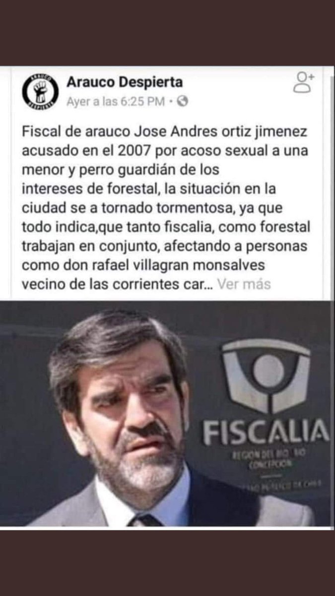 Padmyami's tweet photo. Acusan al tío abuelo de #TomasBravo  el fiscal tiene tantas acusaciones de conflictos de interés con #ForestalArauco.Este caso a sido extraño desde el comienzo.El fiscal quiere acusar al tío como de lugar desde el comienzo.Porque? Ya saben la💰manda. ESTO ES GRAVÍSIMO.Justicia? https://t.co/er4AbJzC4M