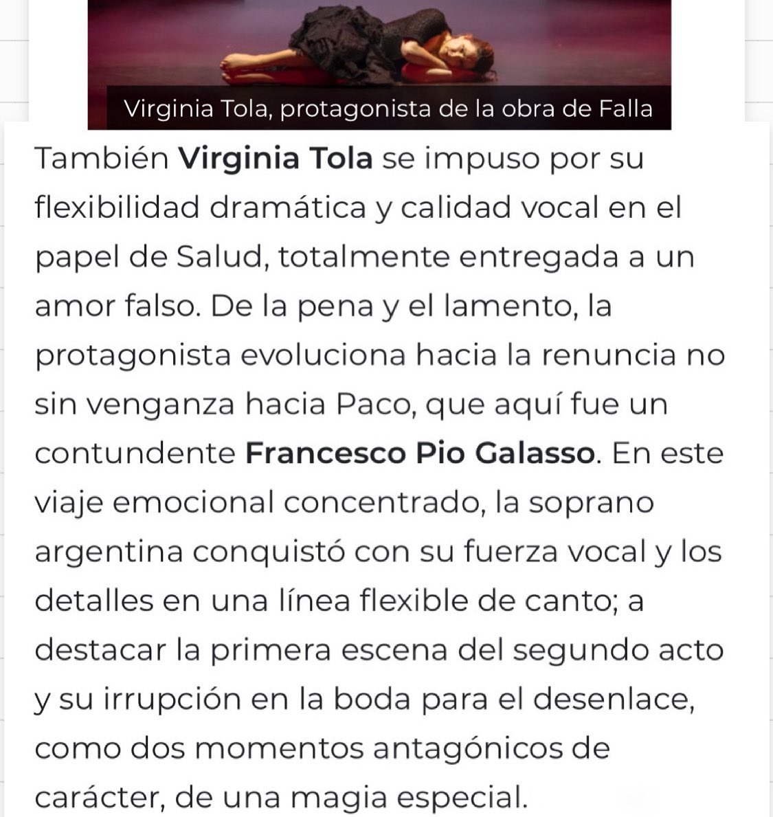 VirginiaTola's tweet photo. Gracias @OperaActual  !! Enhorabuena a todos !! .
.
.
#lavidabreve #opera #operalife #operastyle #vivirmymusic #beinggrateful #oviedo @operaliacomp https://t.co/u3yG7CAK3j