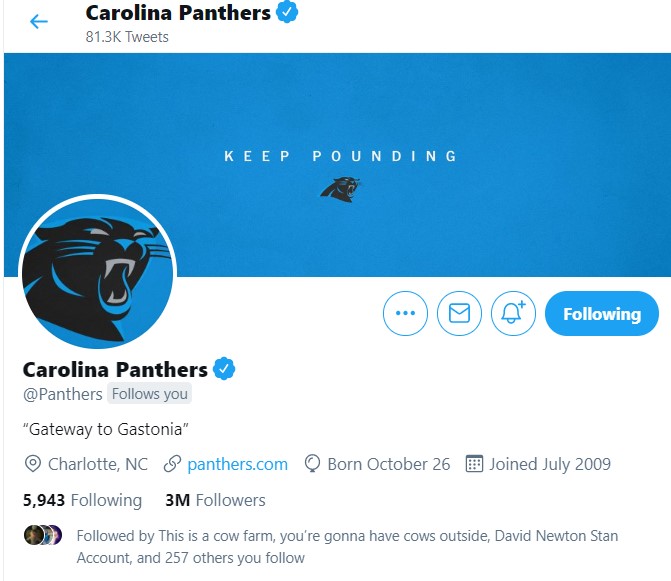 SoulCitySigma's tweet photo. I am now followed by four of my favorite companies/businesses, all of which were either founded or are currently based in my home state of NC. Perhaps this is a sign that I should return there and run for governor 🤔 #TwitterFlex https://t.co/5dND1P9BR2