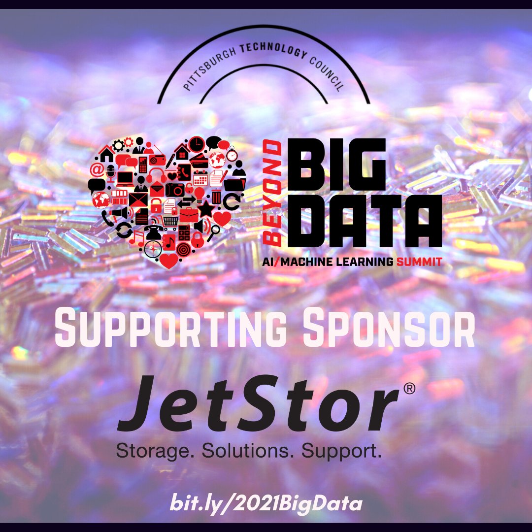 bytespeed's tweet photo. Have you heard?! ACNC/JetStor is a Supporting Sponsor of the 2021 Beyond Big Data: AI/Machine Learning Summit hosted by @pghtech! Head over to https://t.co/IedLczp6mP to learn more and be sure to register for #PTCBigData using our custom discount code: Jetstor0322 https://t.co/KOxCQwNCZd
