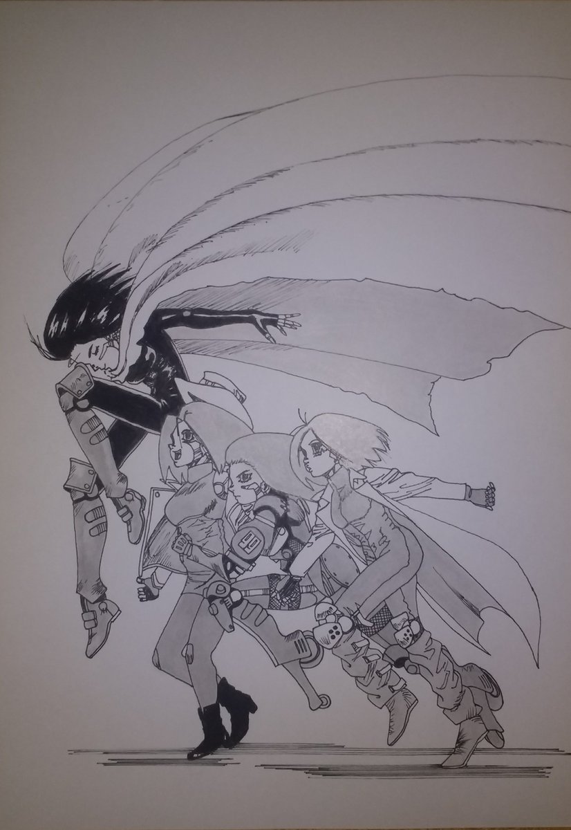 franharmonica's tweet photo. It's done. Now to edit it
#alitabattleangel #battleangelalita #alita #battleangel #lastorder #gunnm #rosasalazar #gally #yukitokishiro #rustyangel #manga #mangaartwork #battleangelmanga #graphicnovel #cyborg #cyborgdreams #cyberpunkart #amazingdrawing  #AlitaArmy https://t.co/K63J1Gx6WQ