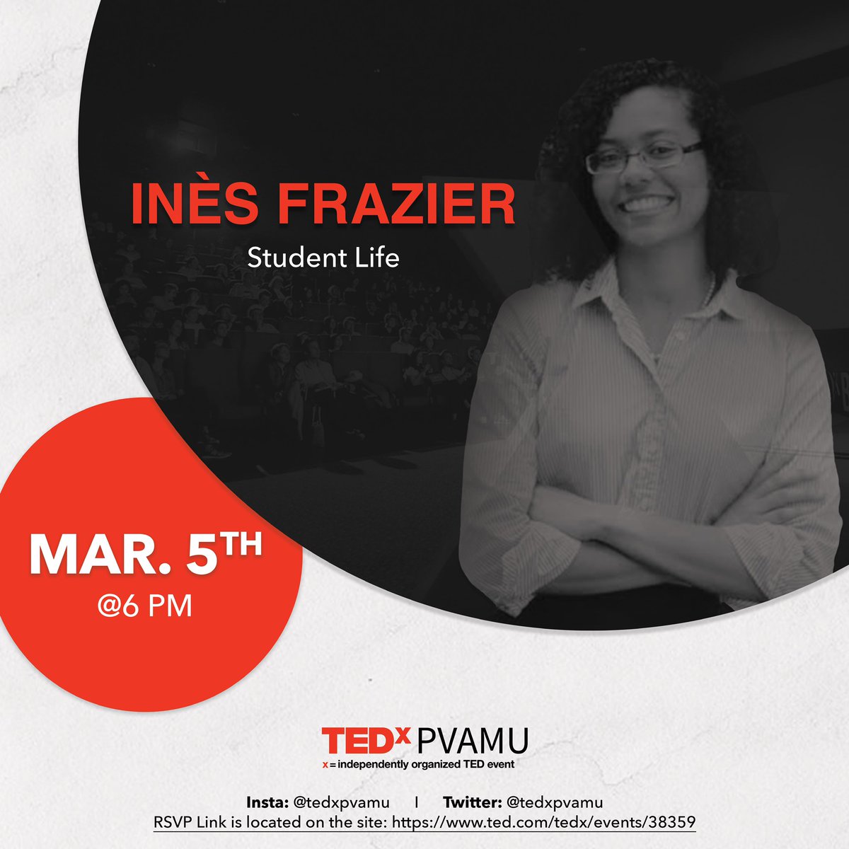 blurredines's tweet photo. Inès Frazier x @TEDxPVAMU https://t.co/xepoyYA2wC