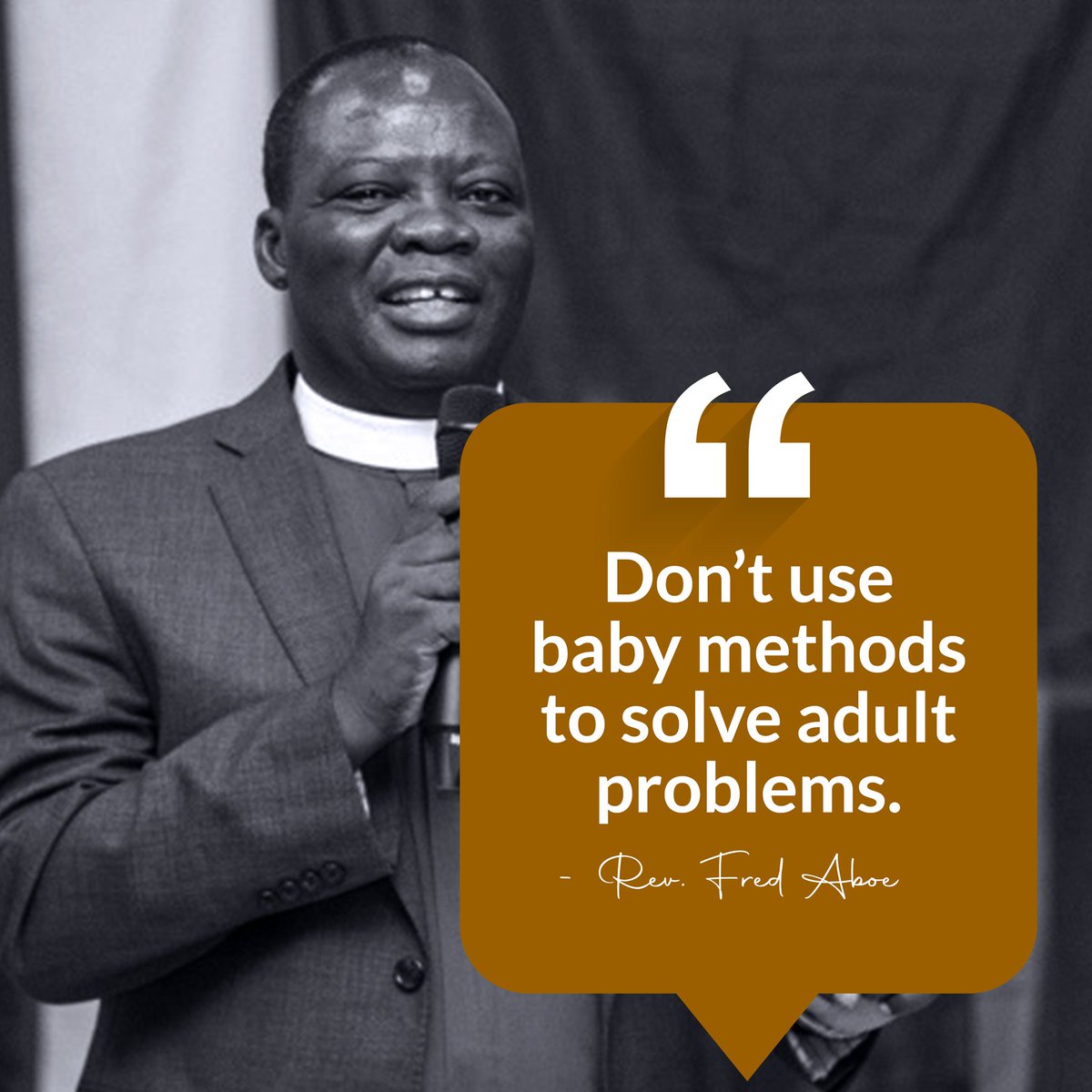 Babies cry to get attention but an adult can not do that. Never use baby methods to solve adult problems.