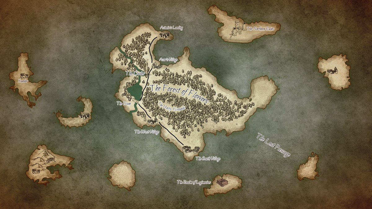 How it started vs. how it’s going 

Here is the map we establish in The Quiet year, available now on all streaming platforms! #rpg #ttrpg #actualplay #podcast