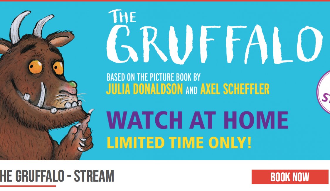 The Gruffalo, based on book by Julia Donaldson &amp; Axel Scheffler. <a href="/TallStoriesLive/">Tall Stories</a>  proudly present a special stream of their much-loved stage adaptation. Book now. Intro in BSL by @Charlottetigger, <a href="/LauraGoldini/">Laura Goulden</a> (Voice Over) &amp; <a href="/AlexRomeo/">Alex Romeo</a> (Cap). til 7th Mar ow.ly/Bjvb30rz2Nm