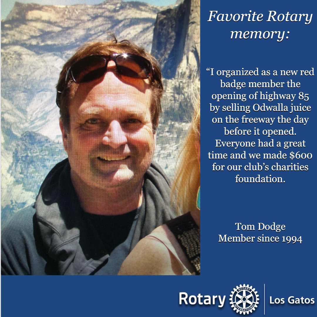 We are so thankful to have the creativity and skills of Tom who raised funds as a new member. In addition he helped build the pavillion, outdoor BBQ, and laid railroad tiles in Oak Meadow park. #rotarystory #fundraising #favoriterotarymemory #tomdodge