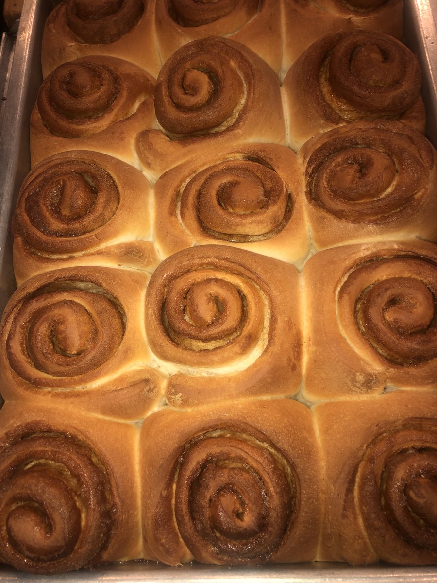 bearspawbakery's tweet photo. Just finishing baking...#bearspawbakery #stickybun https://t.co/fwcn7SAbnG