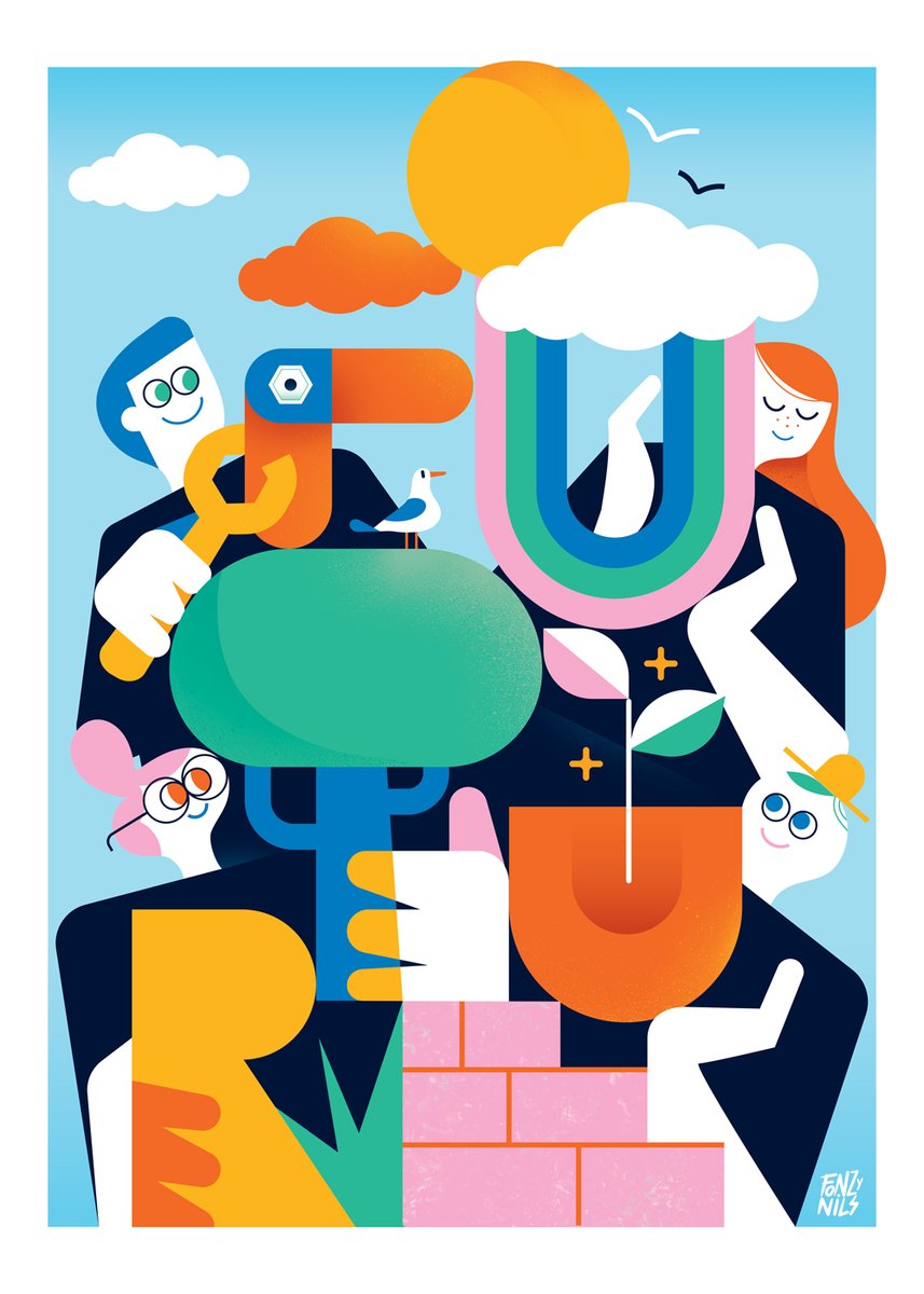 FonzyNILS's tweet photo. The Poster I designed for @fine_acts Reimagining human-rights challange. #fonzynils #poster #humanrights #illustration #future https://t.co/yMzWivmMgD