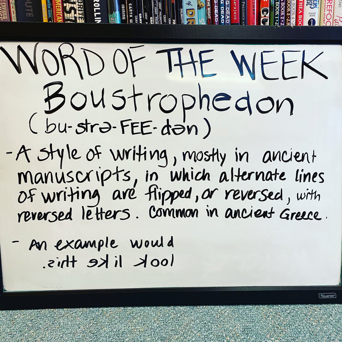 BrandonLibrary's tweet image. Word of the week !#wordoftheweek #brandonlibrary