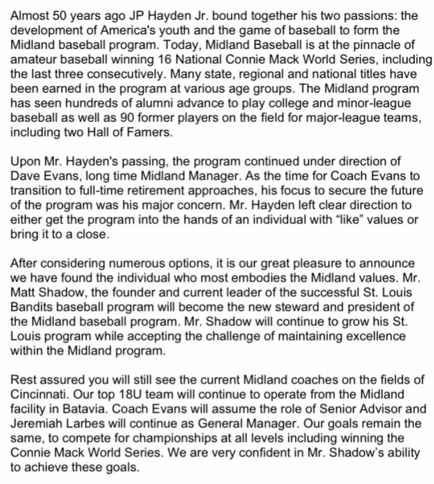 Midland Baseball tweet media