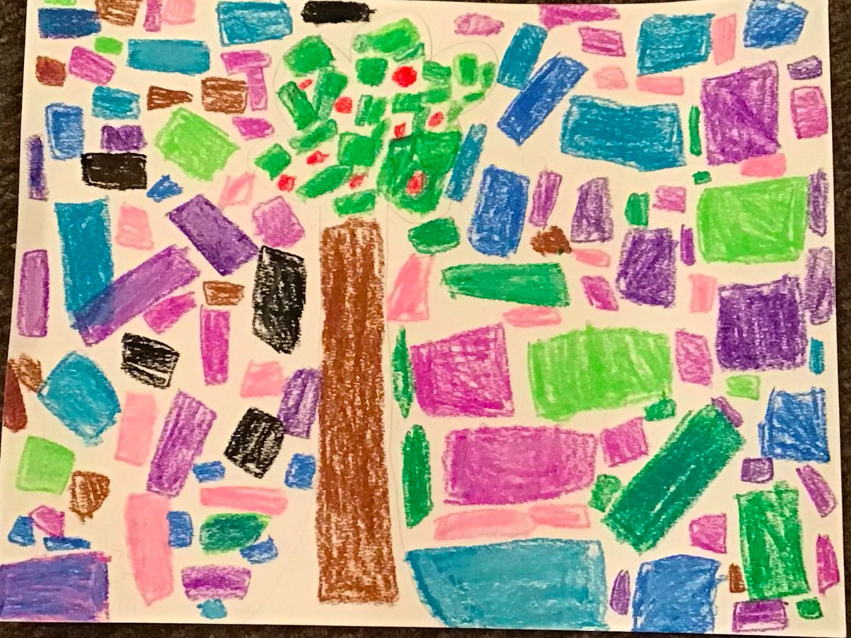 SimmermanArt's tweet photo. @APSMcKCardinals @mrsherrsclass While we continued practicing procedures+preparing for hybrid learning in G3, these students had time to share joy in completing their #AlmaThomas + #nature inspired works of art! #ColorisLife https://t.co/ruHPLaeVjZ