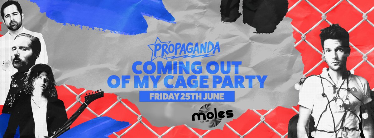 .<a href="/PropagandaBath/">Propaganda Bath</a> is back! and to make things even more exciting, it's got a new weekly home: MOLES! Join us on Friday 25th of June from 11pm for our Coming Out Of My Cage Party! Grab a ticket now from only £4: bit.ly/ComingOutOfMyC…