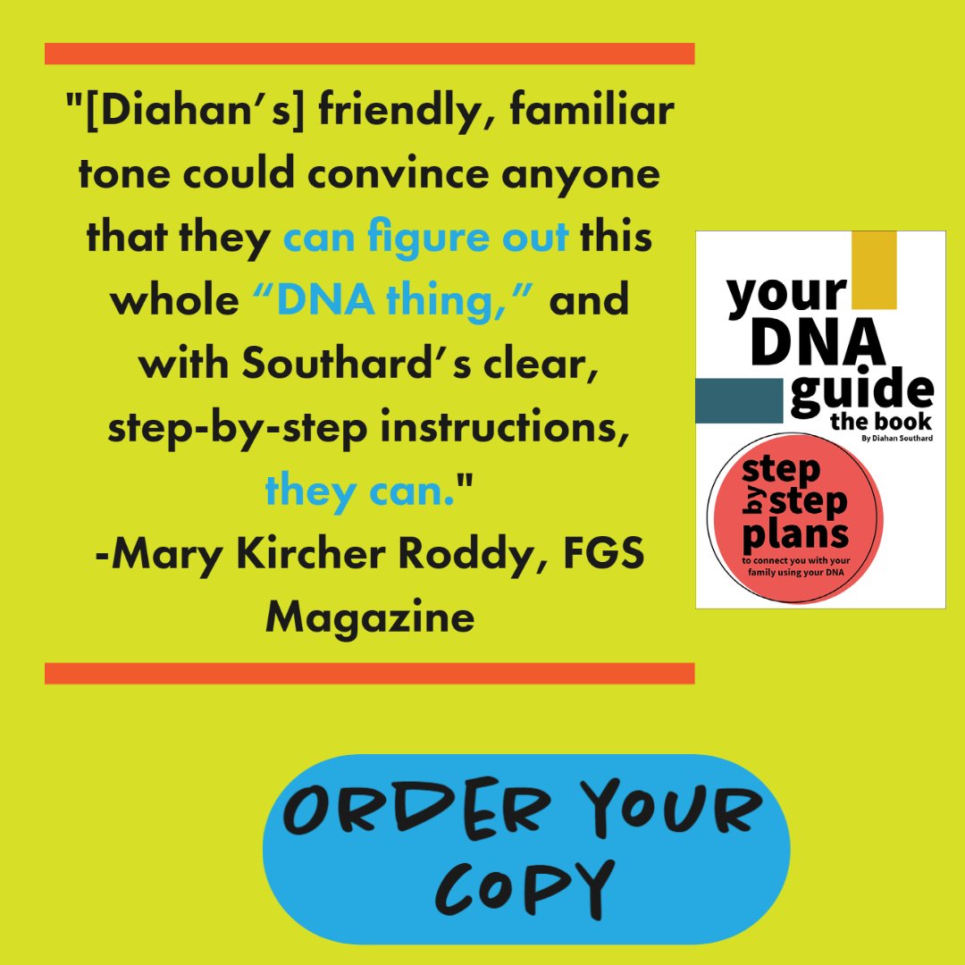 DNAdiahan's tweet image. I was overwhelmed by your support over the RootsTech weekend as you decided to give my book a try. So many of you downloaded the eBook or purchased the physical copy. In case you missed it, you have 1 more day to take advantage sale and start doing the DNA step-by-step.#linkinbio