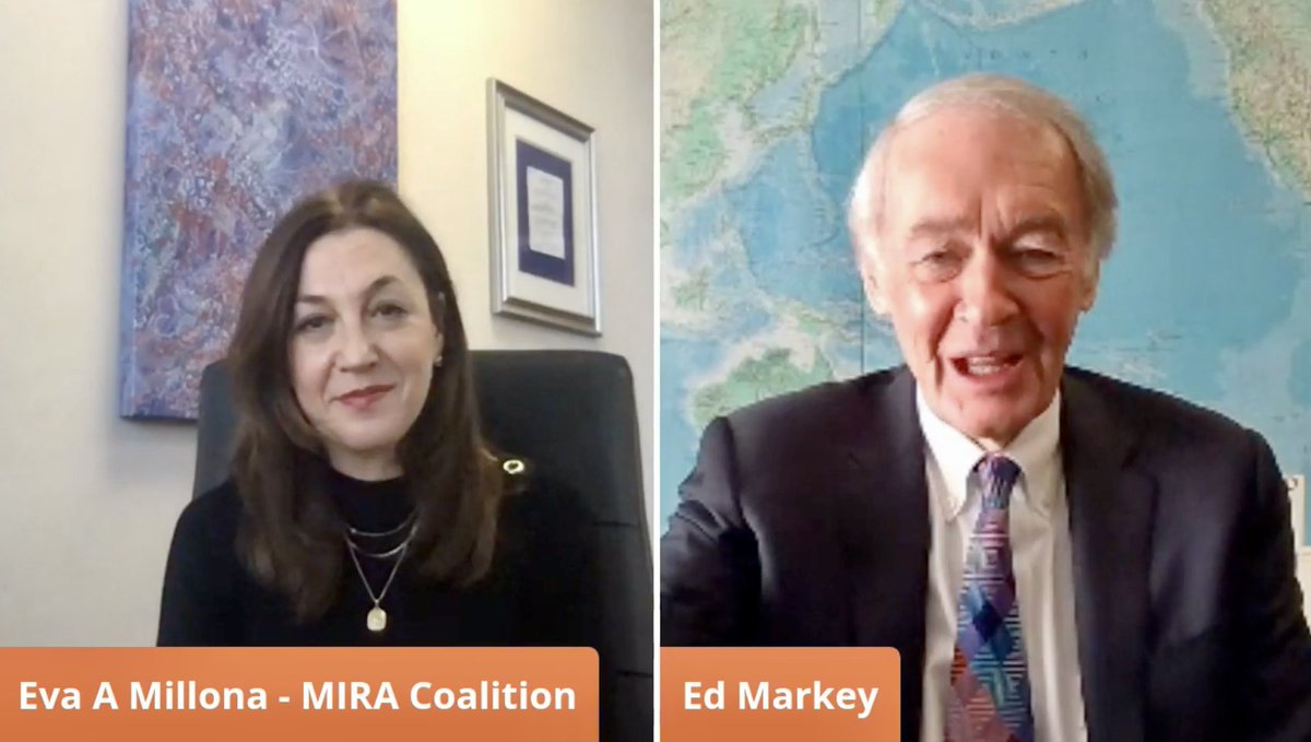 I had the honor of introducing <a href="/SenMarkey/">Ed Markey</a> at today’s virtual town hall on full immigrant and refugee inclusion. Thank you, Senator, for your vision and leadership on this landmark legislation. If you missed it, you can watch the full town hall here: facebook.com/npnewamericans…
