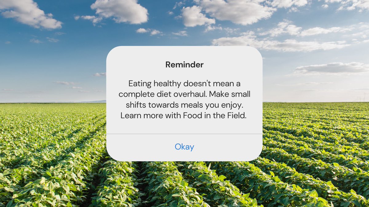 foodinthefield's tweet photo. Food in the Field isn’t going to limit you to a diet of salad and steamed broccoli instead it’s going to give you tools to make small shifts to meals you enjoy.
To register and get started go to https://t.co/8fDf33RFbb
#foodinthefield #nebext #nutritioneducation https://t.co/RlWvLlPmQa