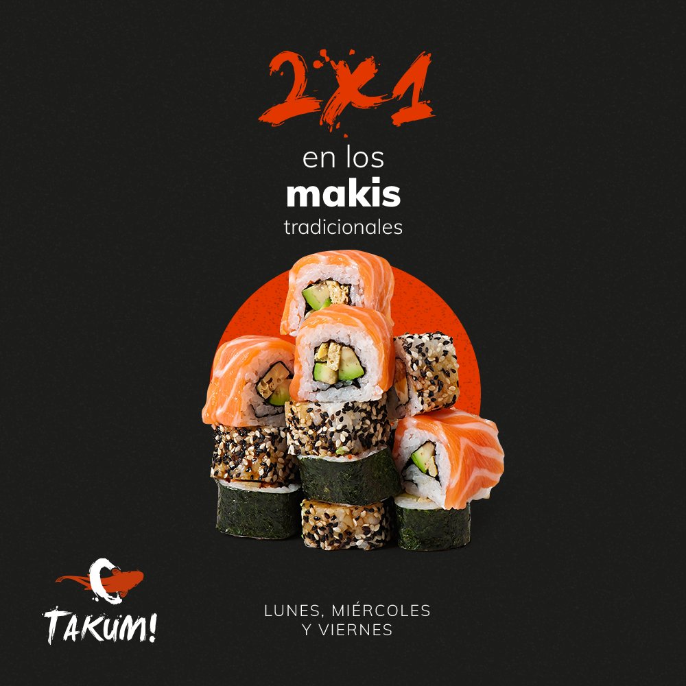 takumbjx's tweet photo. Miércoles con M de….
🍣 ＭＡＫＩＳ al   ②Ⓧ① 🍣

Ven a probar un maki tradicional llevado a otro nivel.

Te esperamos en📍 Zona Comercial Holiday Inn &amp; Suites León Blvd A. López Mateos 2619 Pte 
Reserva al 📞 477 765 0757 o vía messenger. https://t.co/bG12aXBxcH