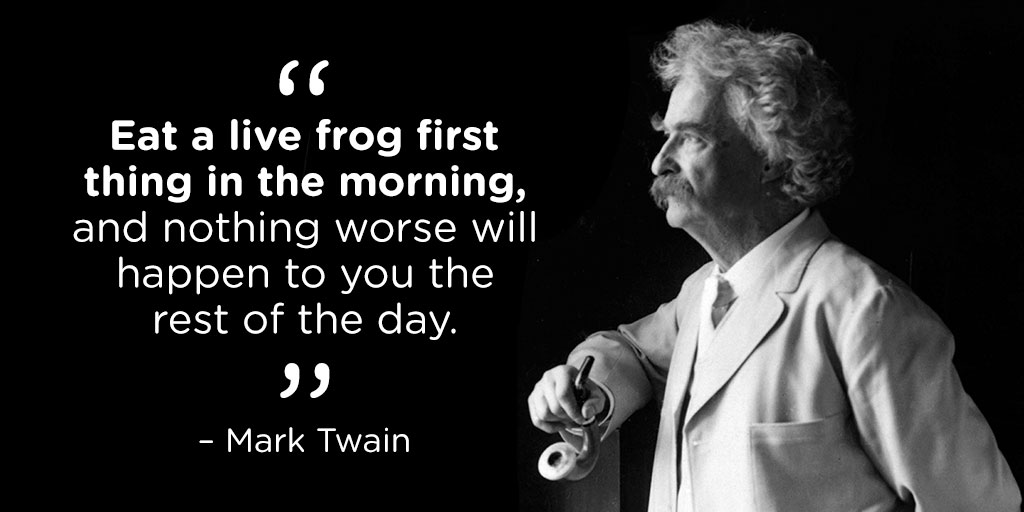 awlasky's tweet photo. Priority Menu: A Haiku
Iโd eat the frog first,
Then tackle the elephant
One bite at a time.
*Apologies to Mark Twain and Creighton W. Abrams.
#IndieAuthor #WritingCommunity #MHHSBD #WearAMask #GourmetMenu https://t.co/nQcLKSuqBZ