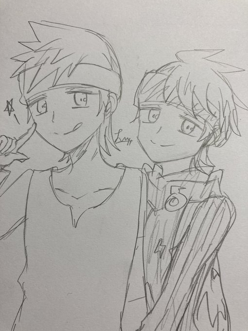 どのワンドロも良ききでしたありがとうございました。明日はハヤトくん描いてねお願いします()

今日のもくりは創作垢の方のカオスグルを実況しながら喋ってたので腹筋崩壊しましたww
一応産物2枚あるので(っ'ヮ')╮ 