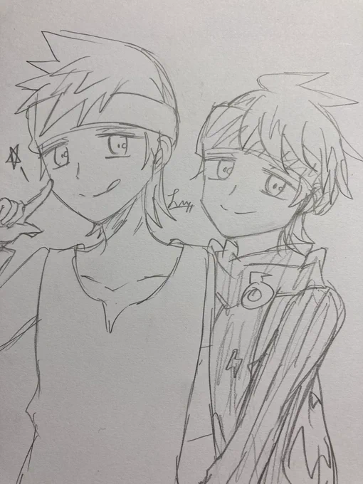 どのワンドロも良ききでしたありがとうございました。明日はハヤトくん描いてねお願いします()

今日のもくりは創作垢の方のカオスグルを実況しながら喋ってたので腹筋崩壊しましたww
一応産物2枚あるので(っ'ヮ')╮ 