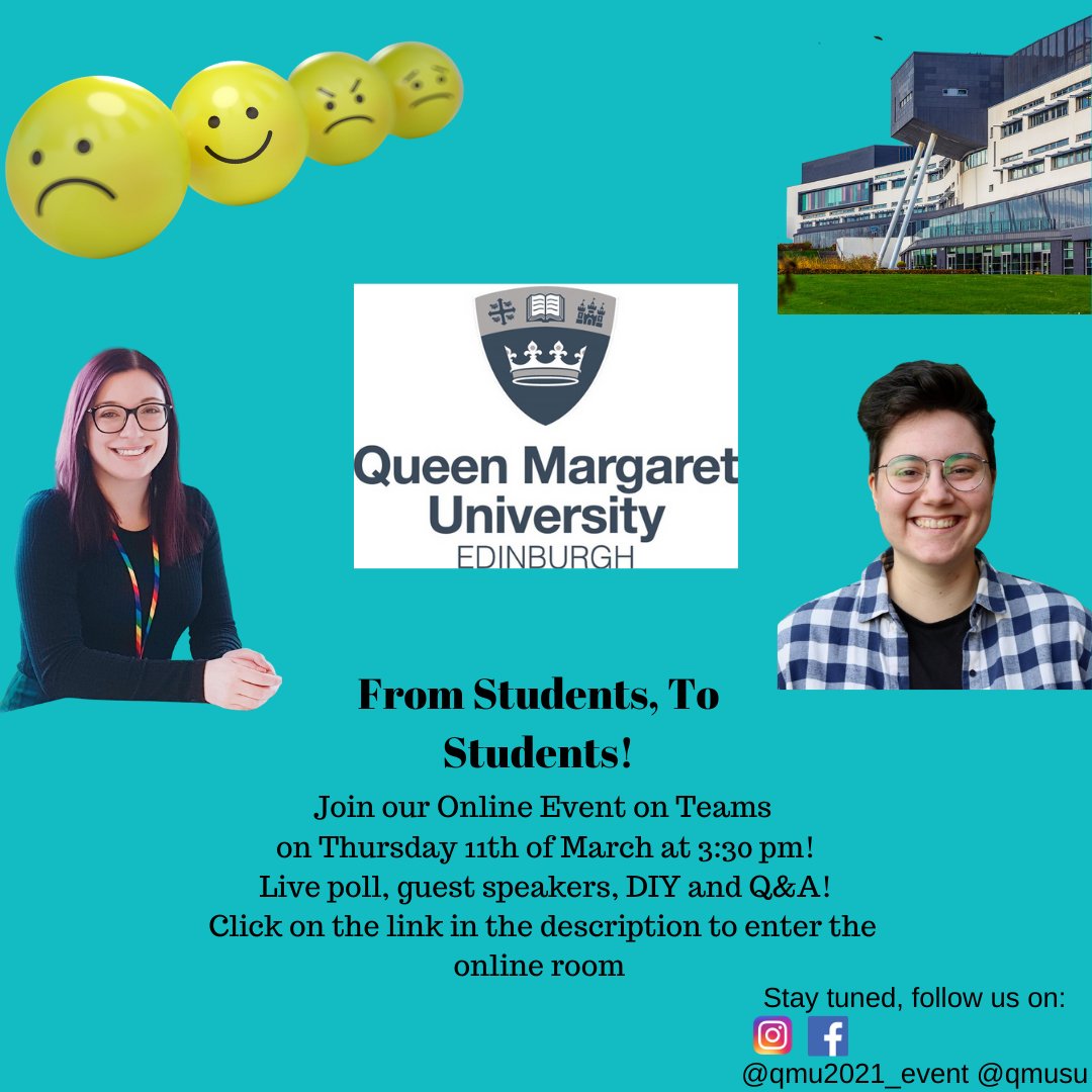 QMUPRProgrammes's tweet image. @QMU_PRandMarketing second year students are putting on an online event for @edinburghcoll students to encourage them to come and study our BA (Hons) PR and Marketing Communications degree #fromstudents4students