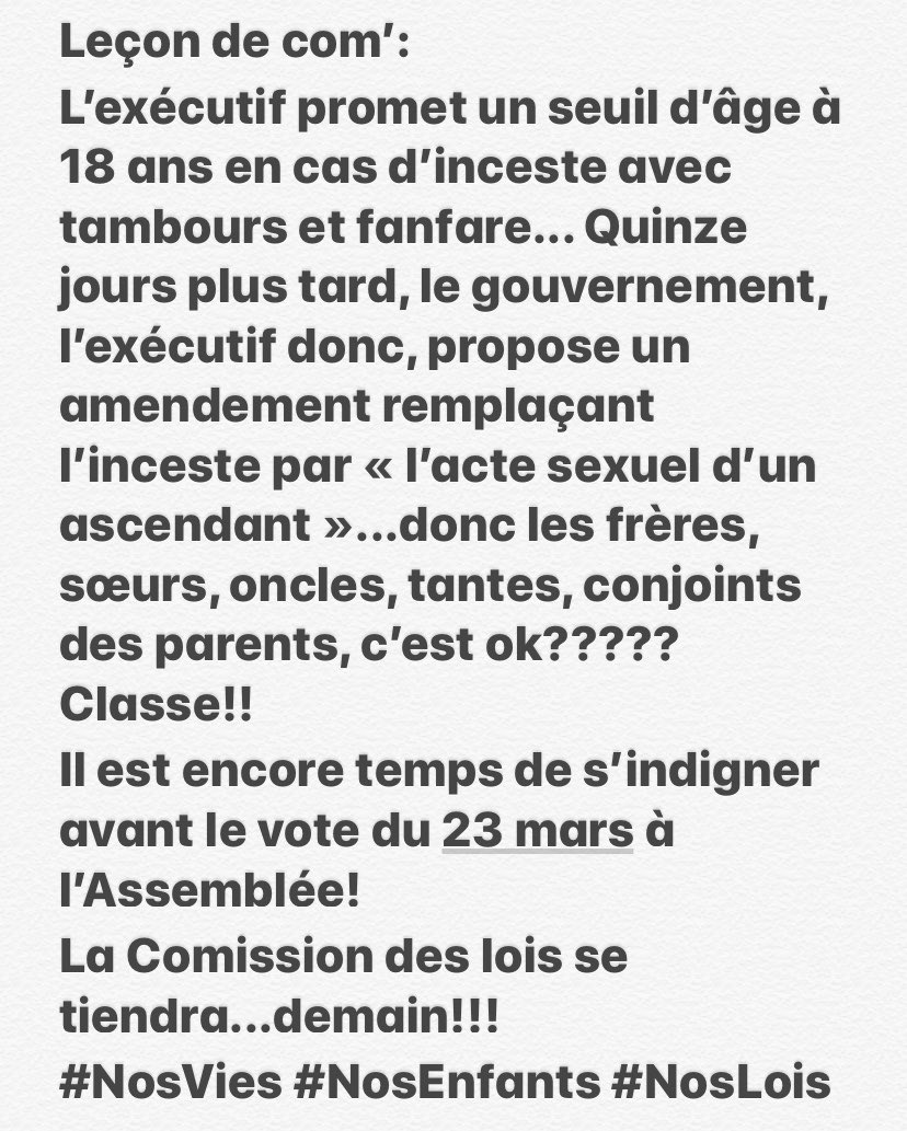 Les paroles, mesdames et messieurs de l’exécutif, ça engage! Même quand on fait de la politique. #NousVotants