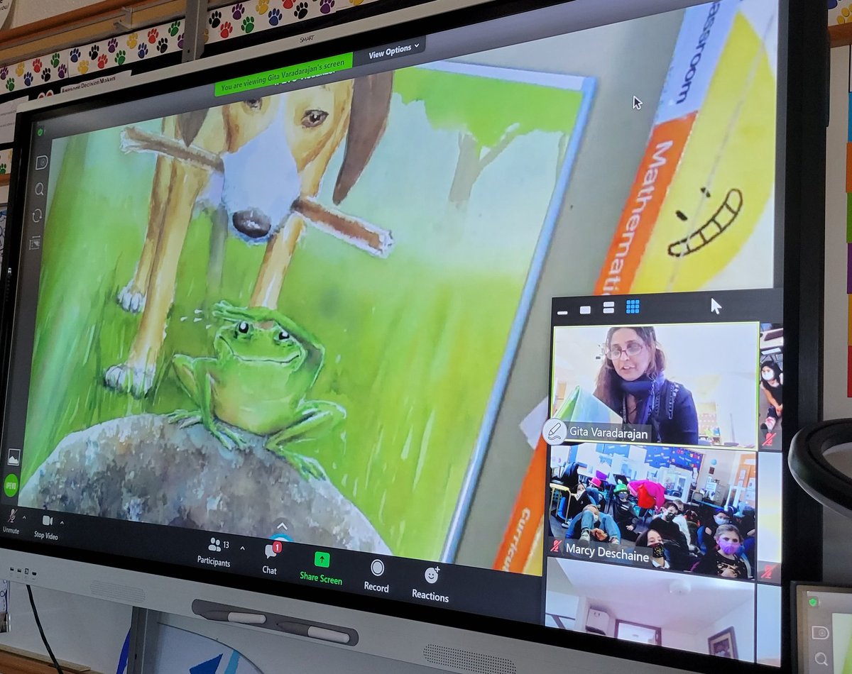 marcydeschaine's tweet photo. Read Across America Part 2 @gitavarad1 Author of our third grade read aloud Save Me a Seat! #bestdayever #attheview https://t.co/D01eaflC6Q