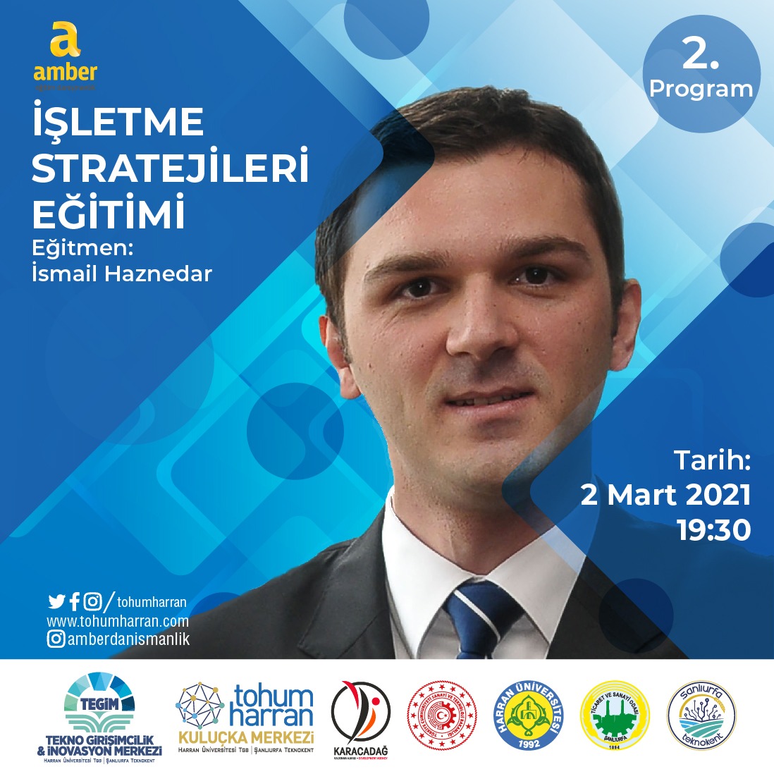 Stratejik planlama, Yönetim ve İş Geliştirme konularında biz girişimcilere yönelik eğitim veren kıymetli hocamız <a href="/ismailhaznedar/">Ismail Haznedar</a> 'a teşekkür ederim. 
<a href="/TCSanayi/">Sanayi ve Teknoloji Bakanlığı</a> <a href="/varank/">Mustafa Varank</a> <a href="/hrumedya/">Harran Üniversitesi</a> <a href="/Mehmet_s_celik/">Mehmet Sabri ÇELİK</a> <a href="/KaracadagKA/">Karacadağ Kalkınma Ajansı</a> <a href="/Hasan_maral/">Dr. Hasan MARAL</a> <a href="/sanliurfatso/">ŞUTSO</a> <a href="/iHalilPeltek/">İbrahim Halil PELTEK</a> <a href="/urfateknokent/">Şanlıurfa Teknokent</a> <a href="/burcintireli/">Burçin Tireli</a>