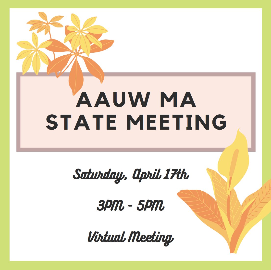 AAUWMA's tweet image. AAUW MA STATE MEETING is around the corner! Stay tuned for more details! #statemeeting #aauw #massachusetts