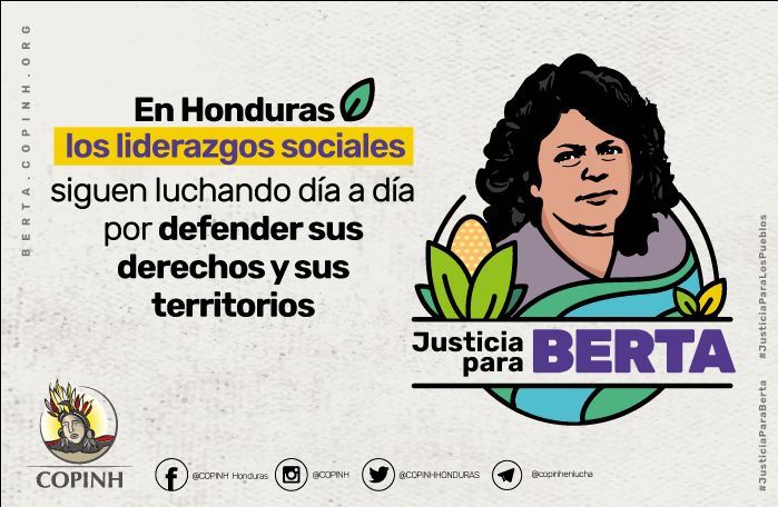 Nuestra compañera y hermana #BertaCáceres nos enseñó que a pesar de la adversidad, vale la pena seguir luchando por las mujeres, los ríos y los territorios🔥

Hacemos memoria de su legado con cada acción y cada lucha que enfrentamos por la defensa de los DDHH #BertaVive