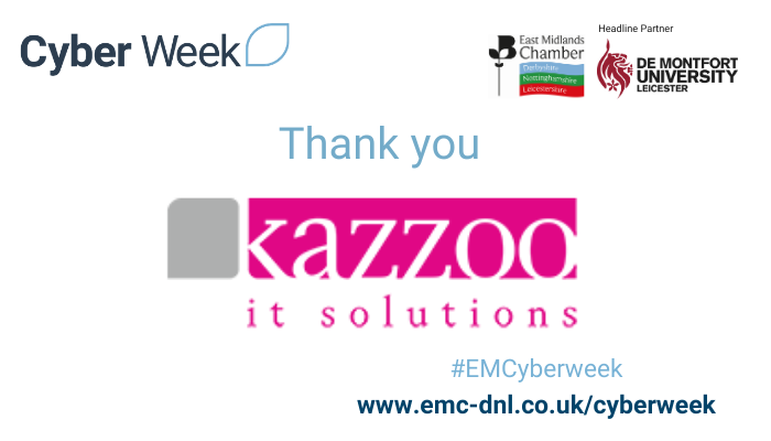 EMChamberNews's tweet photo. Today’s final session for #EMCyberweek was from Chris Cain and Steve Hawkins from @kazzooit 

There were lots of useful questions answered during the session on how to keep your website safe, and practical advice on the next steps you should take to keep your business secure. https://t.co/inMwC50ZKx