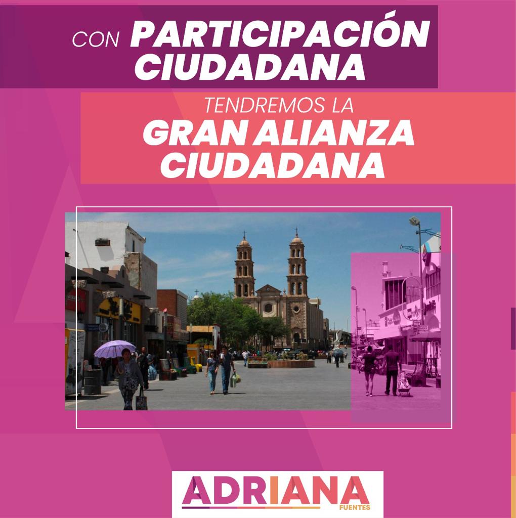 AdrianaFuenTell's tweet photo. En la medida que tengamos mayor participación, podremos lograr que se tomen las mejores decisiones a favor de Juárez. https://t.co/yfZtIp4IPx