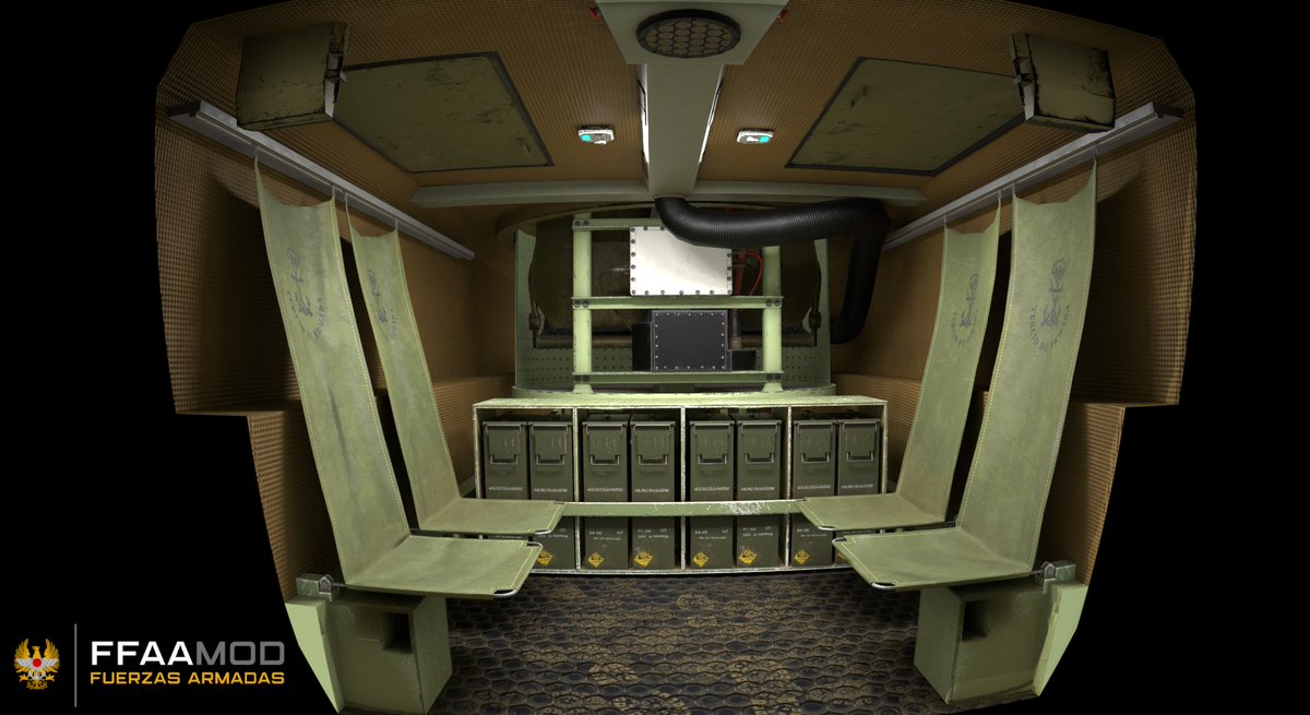 modFFAA's tweet photo. Interior views of a piraña IIIC with Lance turret for our #InfanteriaDeMarina #Española by @JCL_3D https://t.co/r7YV01q6st