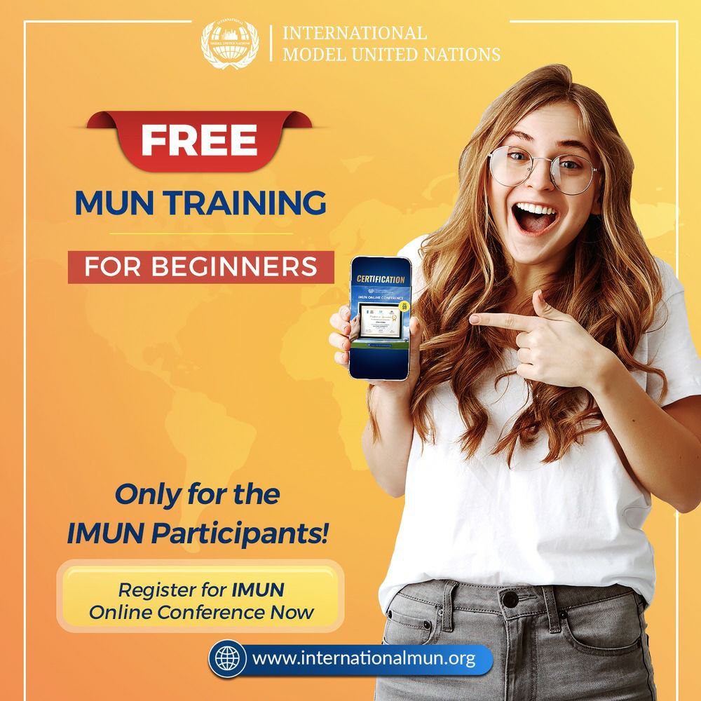 Kudostic's tweet image. Limited time offer, only for IMUN participants. Register now for IMUN 47.0📌
. Click on link to apply internationalmun.org/RegistrationFo…
#InternationalMUN #mun #imun #modelunitednations #imun2020 #youth #globalopportunity #opportunity #conference #international #internationalconference