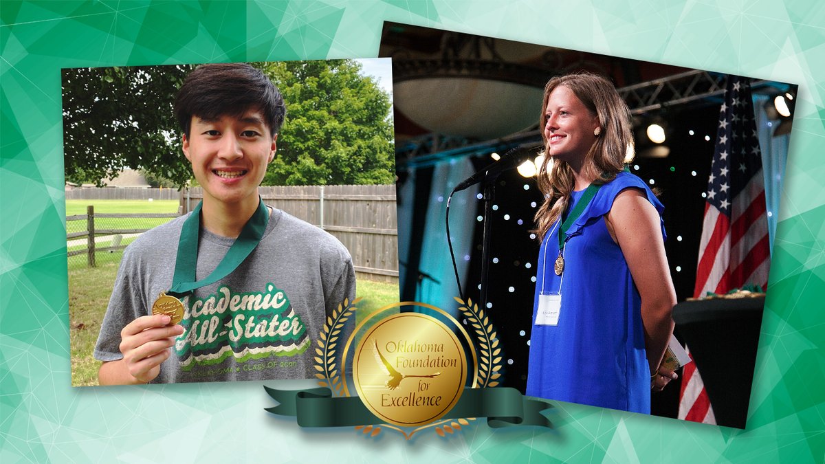 OFExcellence's tweet photo. Congratulations to the 2021 Academic All-Staters and the 2020-21 Medal for Excellence-winning educators! This year's honorees will be recognized at the the Oklahoma Foundation for Excellence Academic Awards Celebration May 22 in Tulsa. #ofeawards #academicallstate #oklaed https://t.co/9aN0v3Mer7