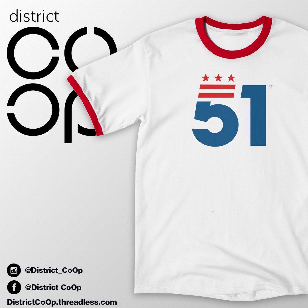 DistrictCoop's tweet photo. #lifeinthedistrict @DCDadDusty rocking a @DistrictCoop 51st State of Mind shirt. C’mon @DCstatehood51 and @MayorBowser let’s make this happen!
#statehood #washingtondc #DC #style #dcsmallbusiness #DCStatehood #51st #GraphicDesign #graphicart https://t.co/5sXcc7JfAC