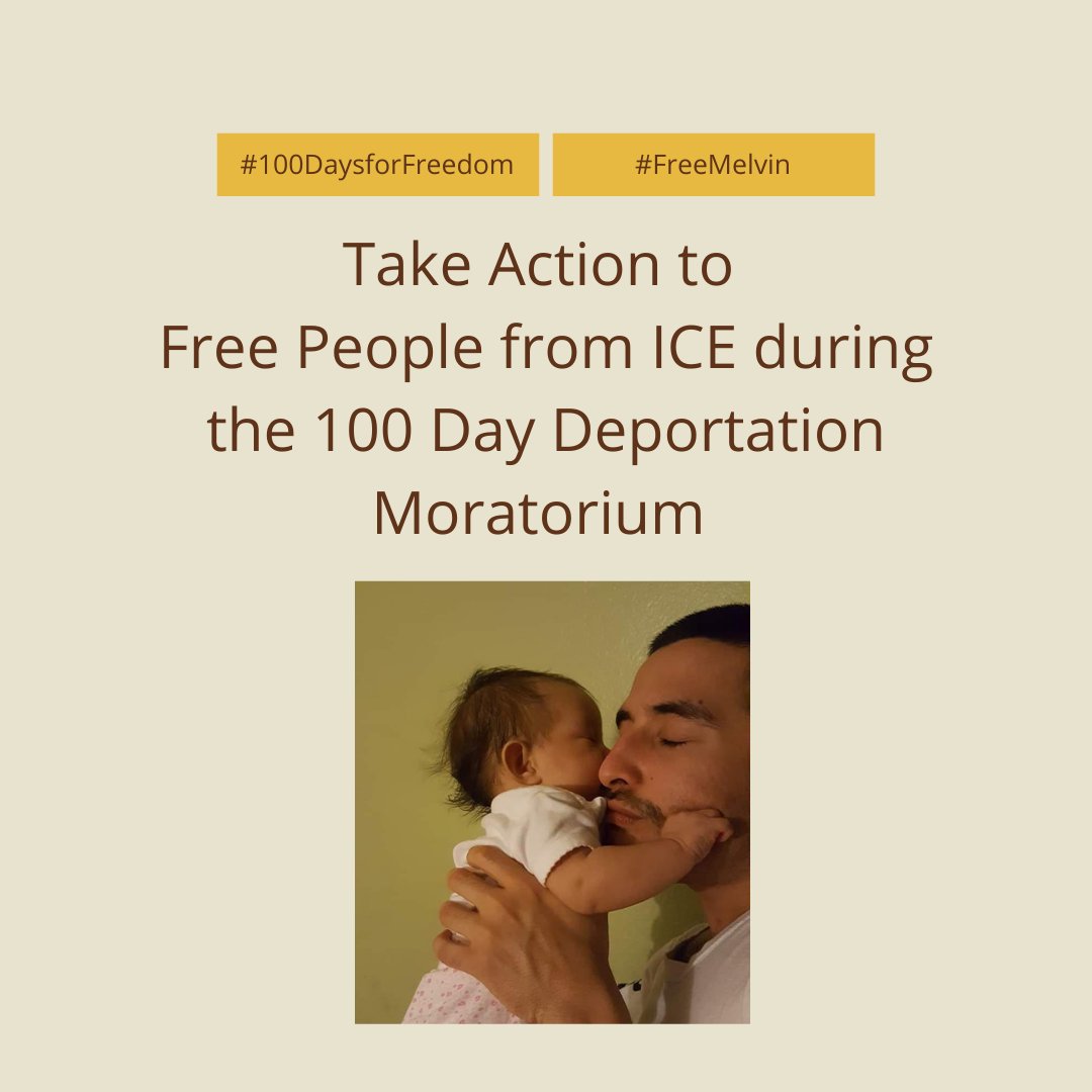 Melvin Jimenez is a father who's detained by ICE and unable to support his wife who's hospitalized from COVID-19. Melvin's entire unit has also shown COVID symptoms and <a href="/ICEgov/">U.S. Immigration and Customs Enforcement</a> needs to #FreeMelvin NOW to protect the health of him &amp; his family! #100DaysforFreedom