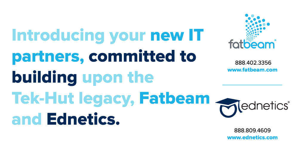 tek_hut's tweet photo. Fatbeam and Ednetics have been partnering on communications projects for more than a decade. The closing of the Tek-Hut acquisition reflects a strong business alliance and commitment to serving Idaho and surrounding states. 
Welcome to @FatbeamLLC  and @ednetics https://t.co/DLfXpCVpiB