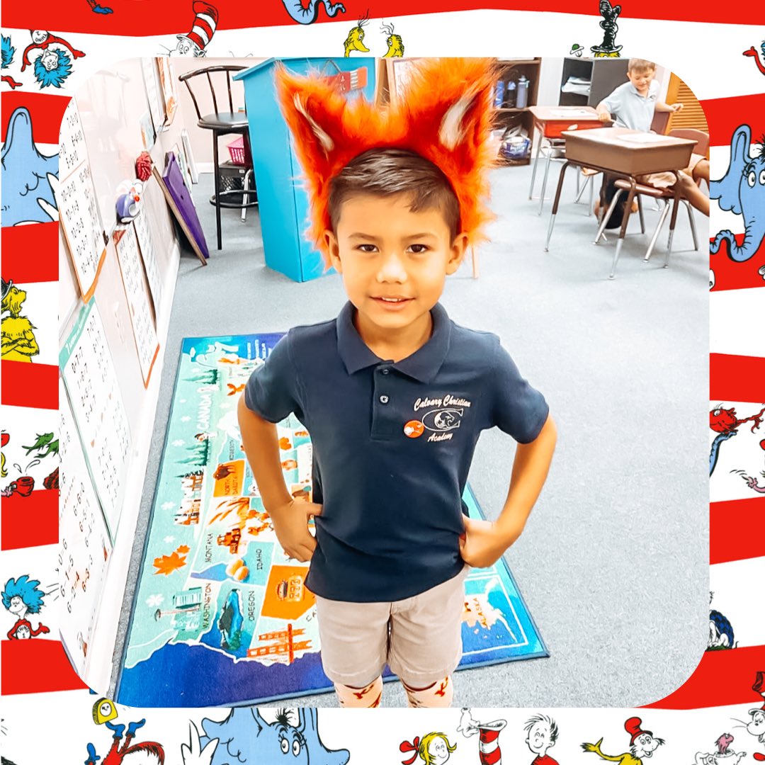 CCAOrmond's tweet photo. Dr. Seuss week in full swing!!😁🌟📚 #DrSeuss #DrSeussDay #DrSeussWeek https://t.co/MUQz0J1up7
