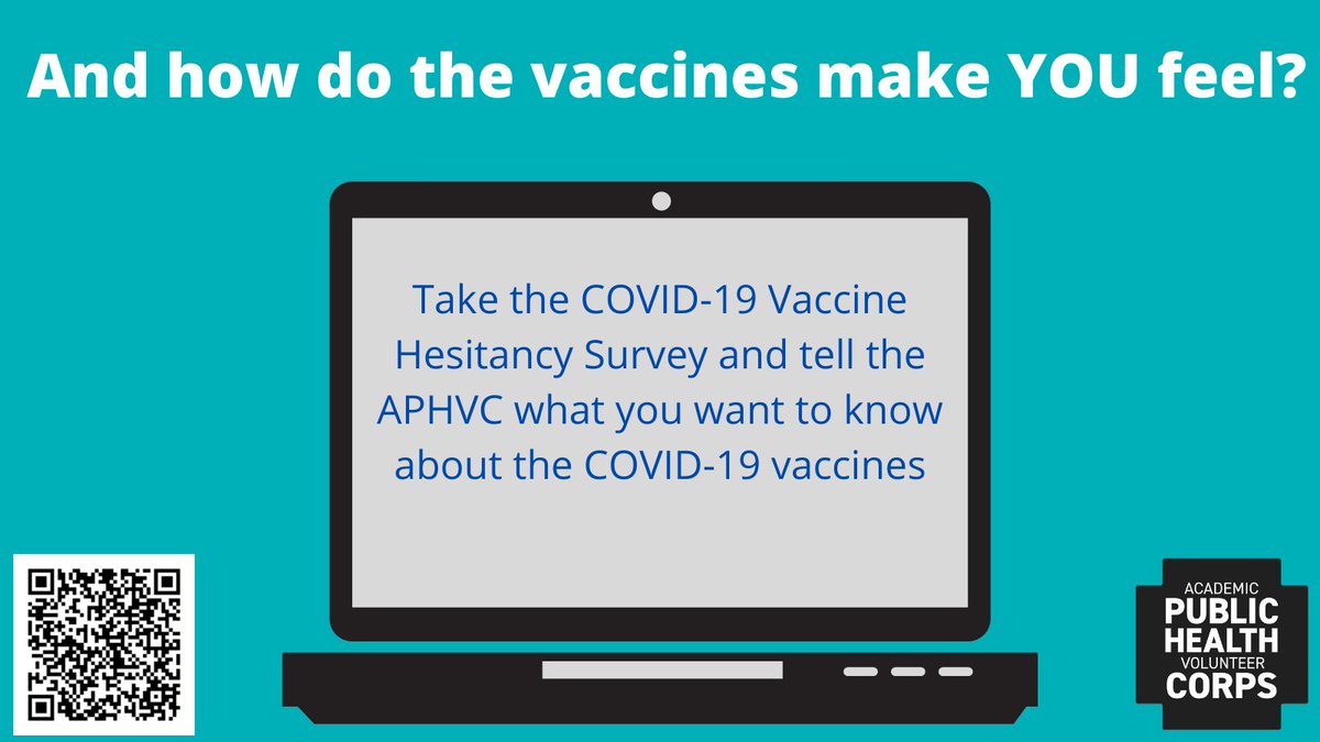 aphc_ma's tweet photo. What do YOU want to know about the COVID-19 vaccines? Take the survey: https://t.co/aQqVIbJHw6 - Make your voice heard. https://t.co/SFeyHw6od7