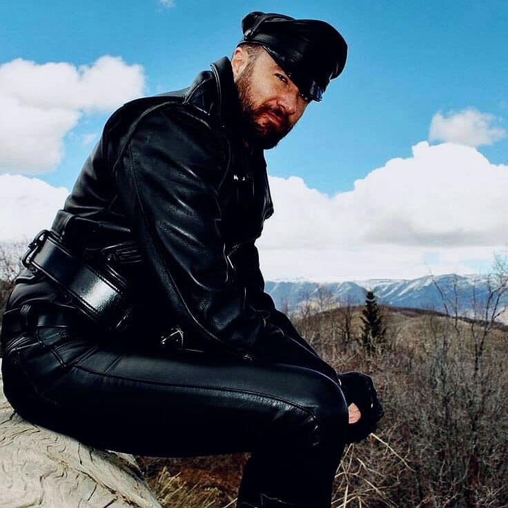 First time wearing gay leather chaps