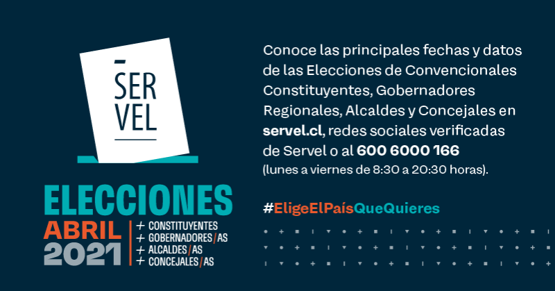 ServelChile's tweet photo. Si ves información falsa sobre las elecciones evita compartirla y avísanos por redes sociales para verificarla o desmentirla.