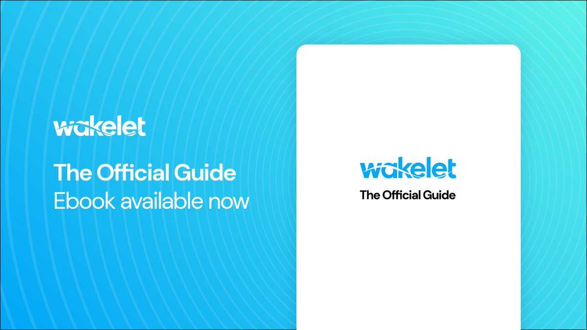 The Official Guide to Wakelet is here!✨📘

Our new eBook will help you, your students, and your PLN become Wakelet superstars! Everything you need to know about Wakelet, all in one guide.

Explore it. Save it. Print it. Share it.💯
🔗 bit.ly/2NKbL0B